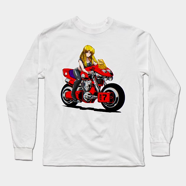 DesignRedBike Long Sleeve T-Shirt by Robotech/Macross and Anime design's